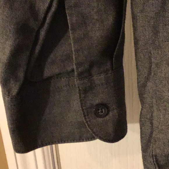 Chaps YXL 18/20 Charcoal Gray Dress Shirt - Picture 4 of 5